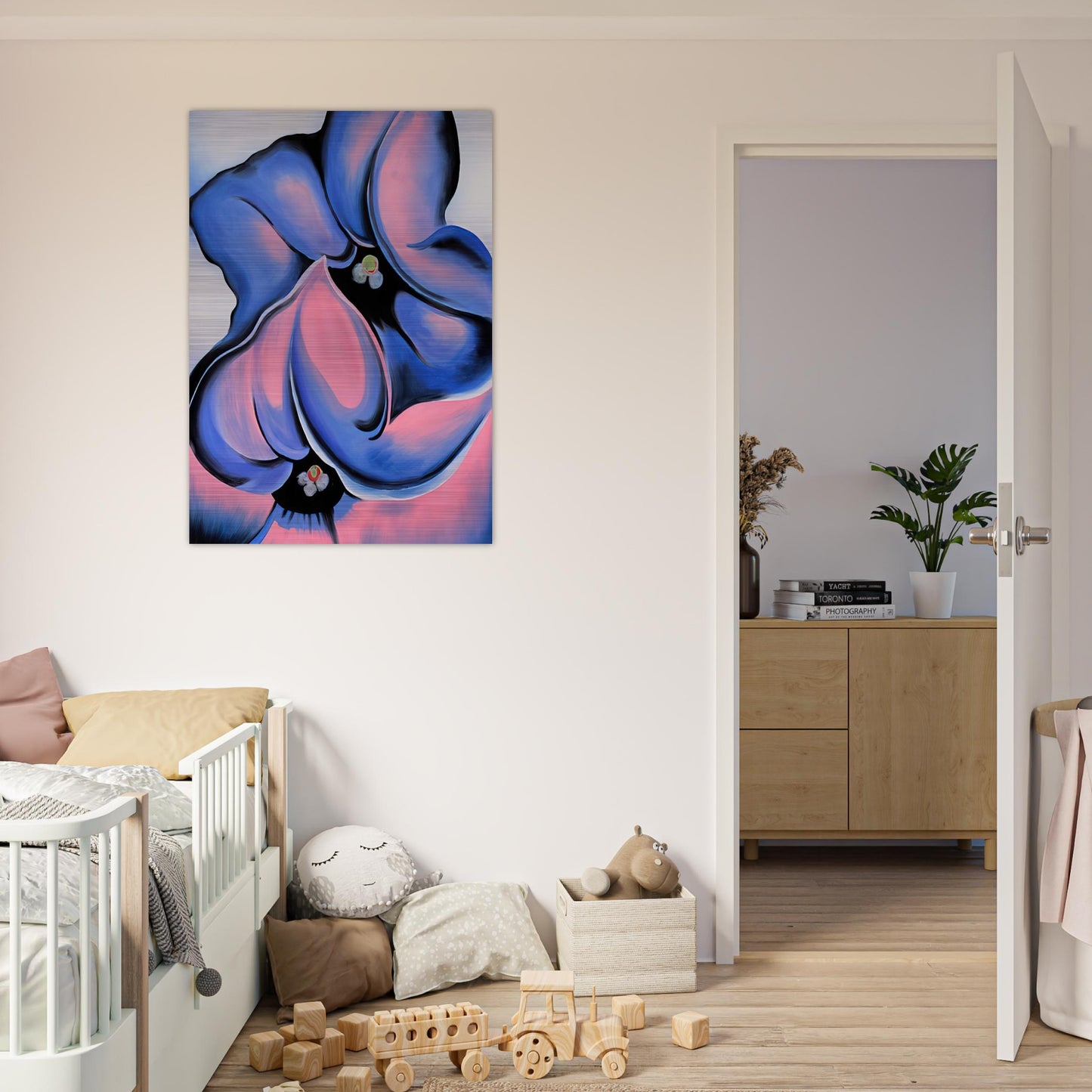 Purple Petunia - Georgia O'Keeffe Brushed Aluminum Print - 70x100 cm / 28x40 inches | Georgia O'Keeffe Aluminum Print | Georgia O'Keeffe Prints