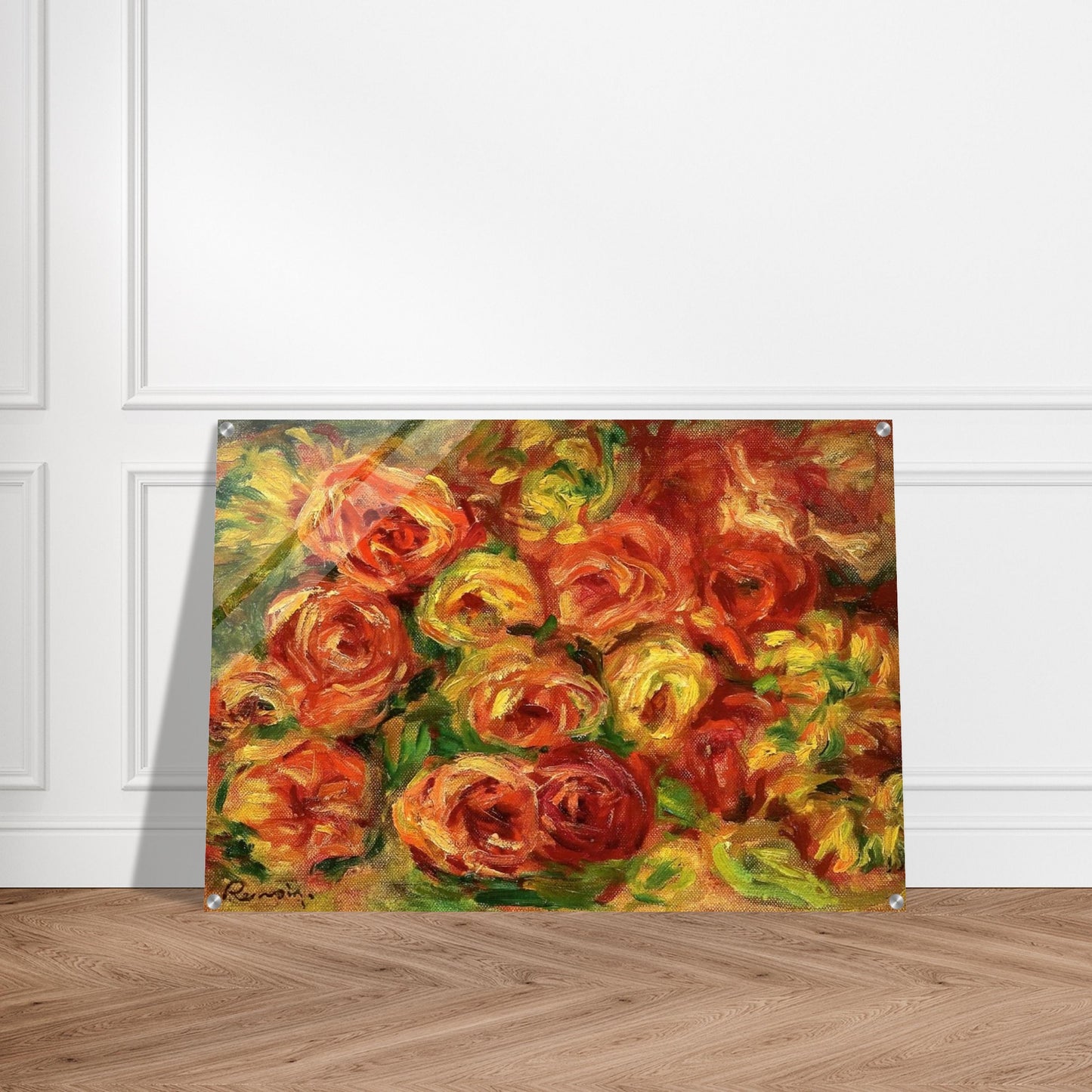 Armful of Roses - Pierre-Auguste Renoir Acrylic Print - 70x100 cm / 28x40″ inches