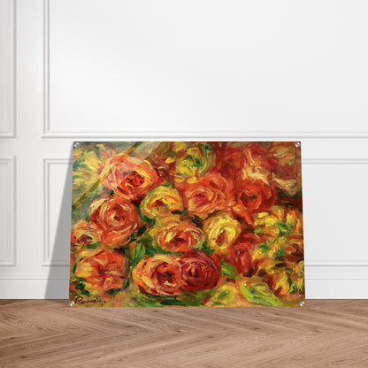 Armful of Roses - Pierre-Auguste Renoir Acrylic Print - 70x100 cm / 28x40″ inches