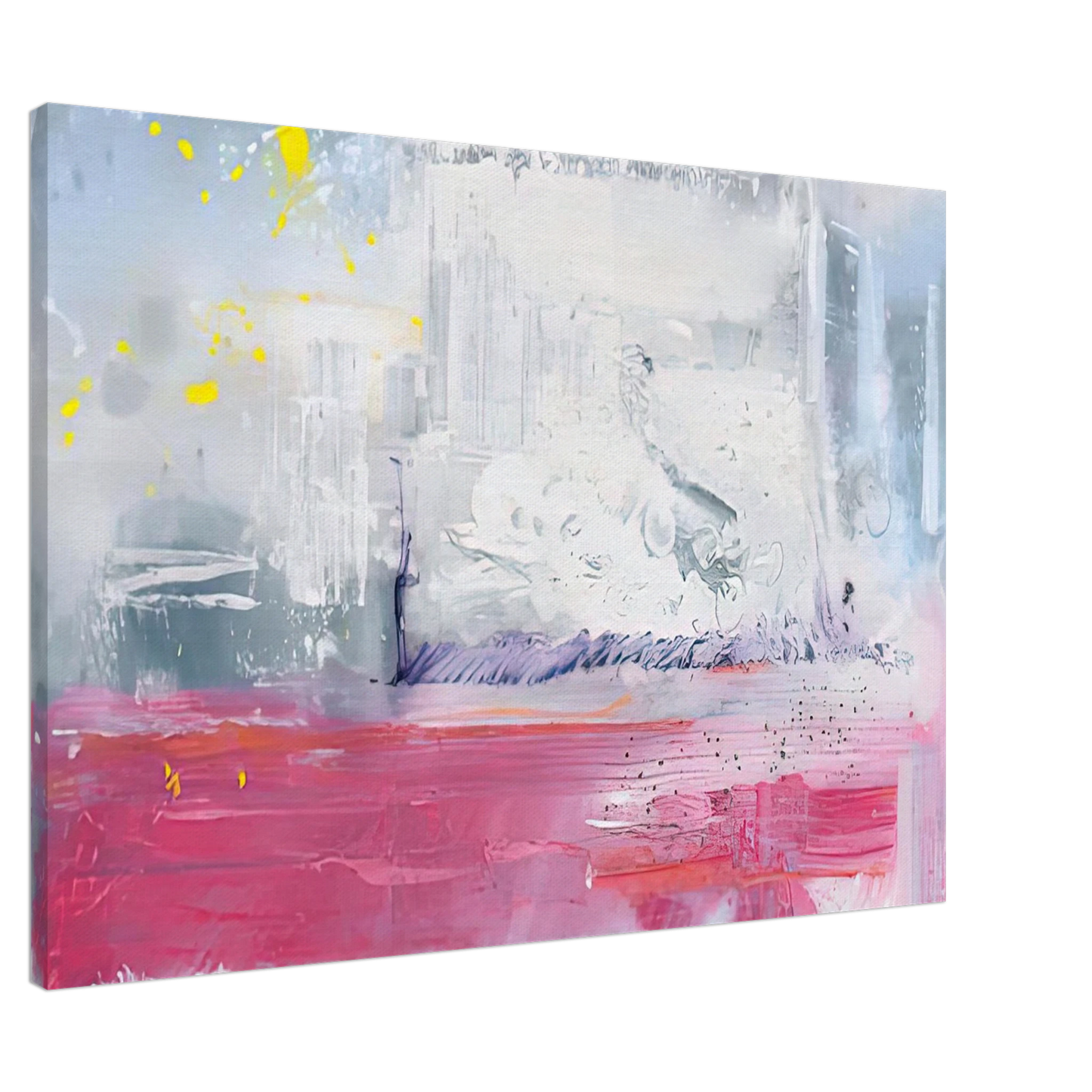 Helen Frankenthaler - Hot Ice, 1990- Wall Art - 30x40 cm / 12x16 inches - Premium Wooden Framed Poster With Fine Art Paper - Black frame