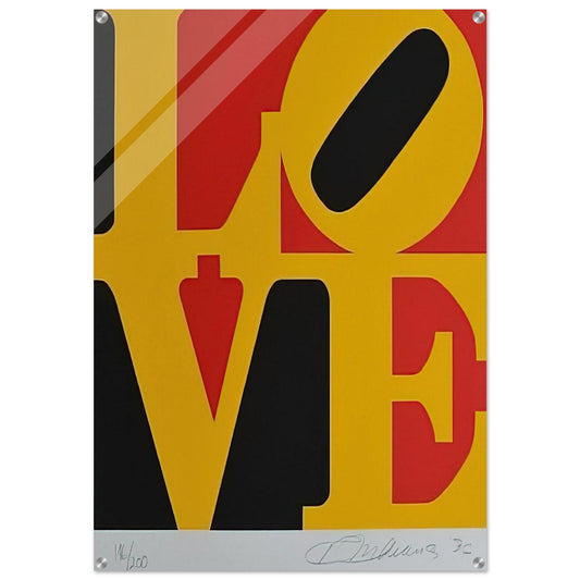 German Love - Robert Indiana Acrylic Print - 70x100 cm / 28x40″ inches | Robert Indiana Wall Art | Robert Indiana Prints