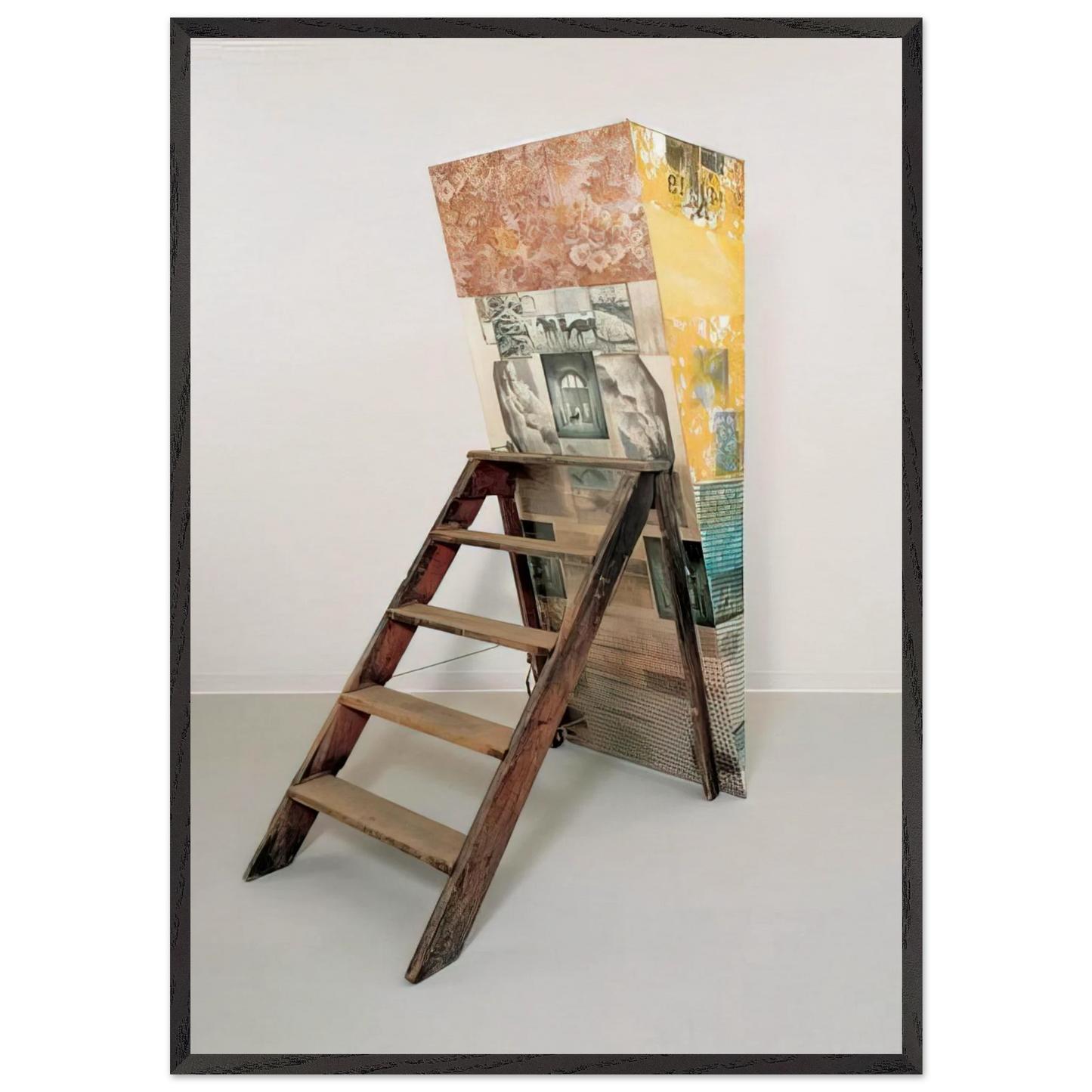 PATRICIAN BARNACLE SCALE 1981 - Robert Rauschenberg Framed Art Print – Black Wooden Frame - Default Title - -Framed Art Print