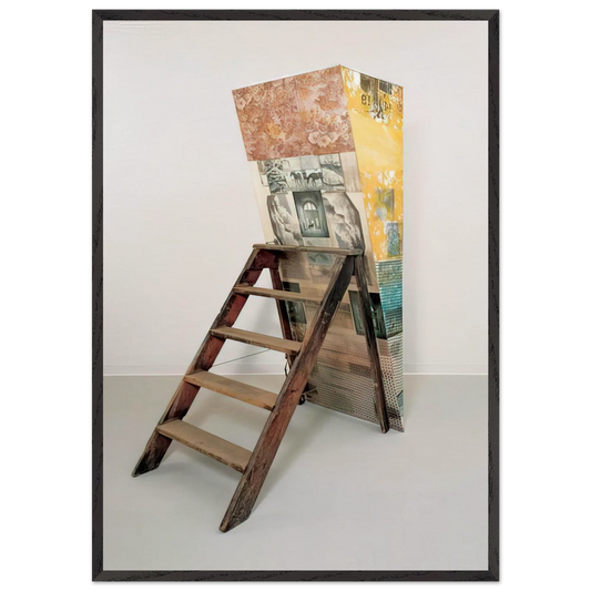 PATRICIAN BARNACLE SCALE 1981 - Robert Rauschenberg Framed Art Print – Black Wooden Frame - Default Title - -Framed Art Print