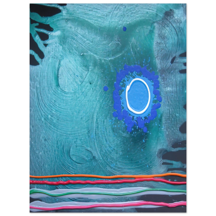 John Hoyland - Blue Moon - 2006  75x100 cm / 30x40inches Fine Art Poster