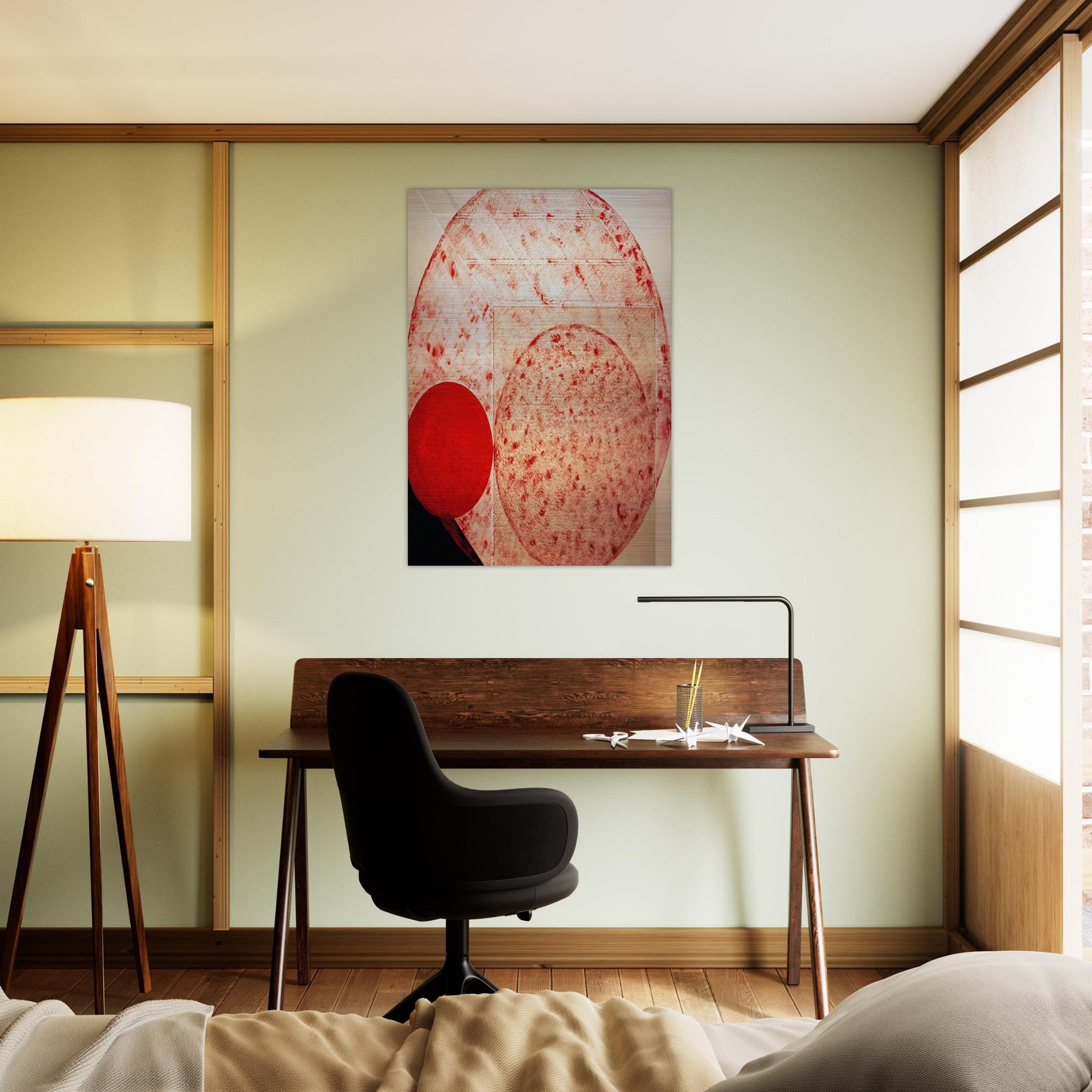 Painting. Red - 1987 - Lygia Pape Brushed Aluminum Print - 70x100 cm / 28x40 inches | Lygia Pape Aluminum Print | Lygia Pape Prints