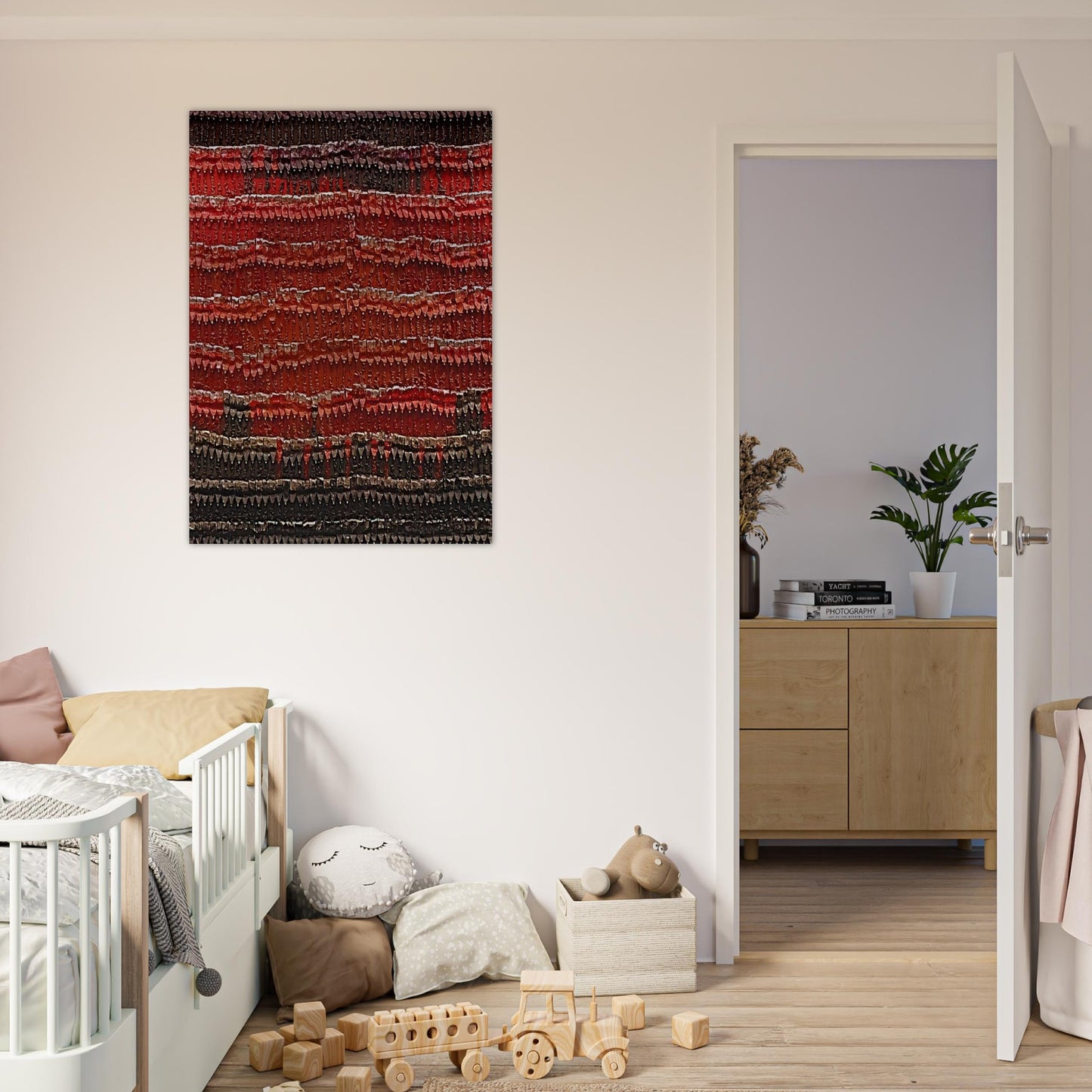 Chief's Blanket - 1989 - Arman Brushed Aluminum Print - 70x100 cm / 28x40 inches | Arman Aluminum Print | Arman Prints