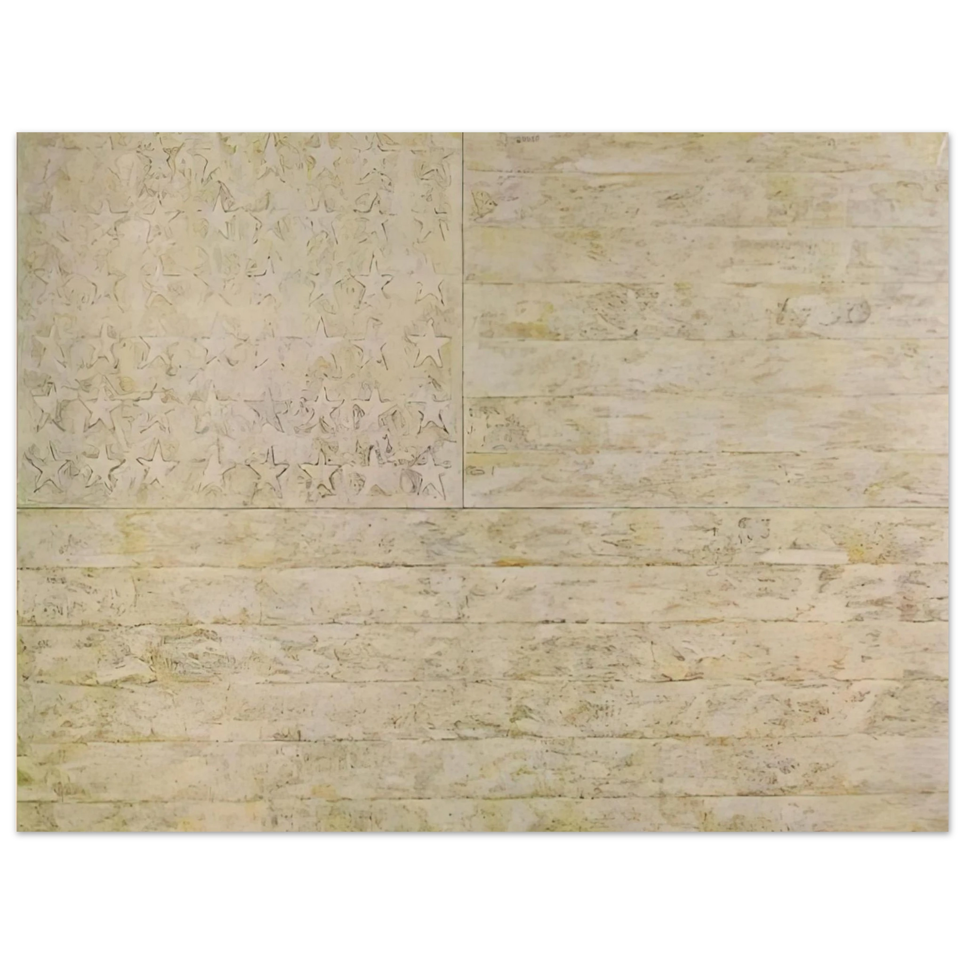 Jasper Johns - WHITE FLAG Fine Art Poster - Default Title