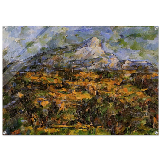 Mont Sainte-Victoire Seen from les Lauves - Paul Cézanne Acrylic Print - 70x100 cm / 28x40″ inches