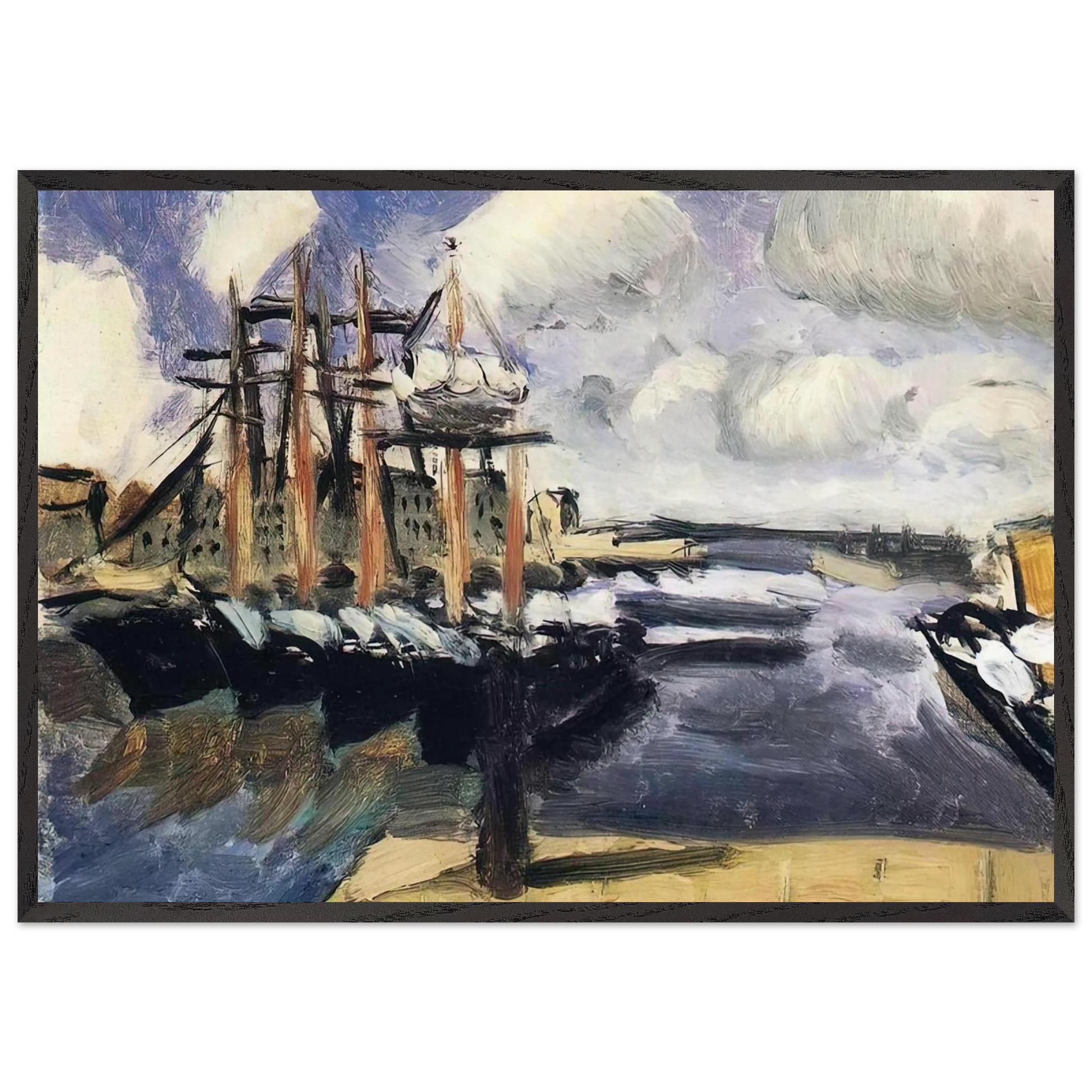 NOT IDENTIFIED 8 - Henri Matisse Framed Art Print – Black Wooden Frame - Default Title - -Framed Art Print