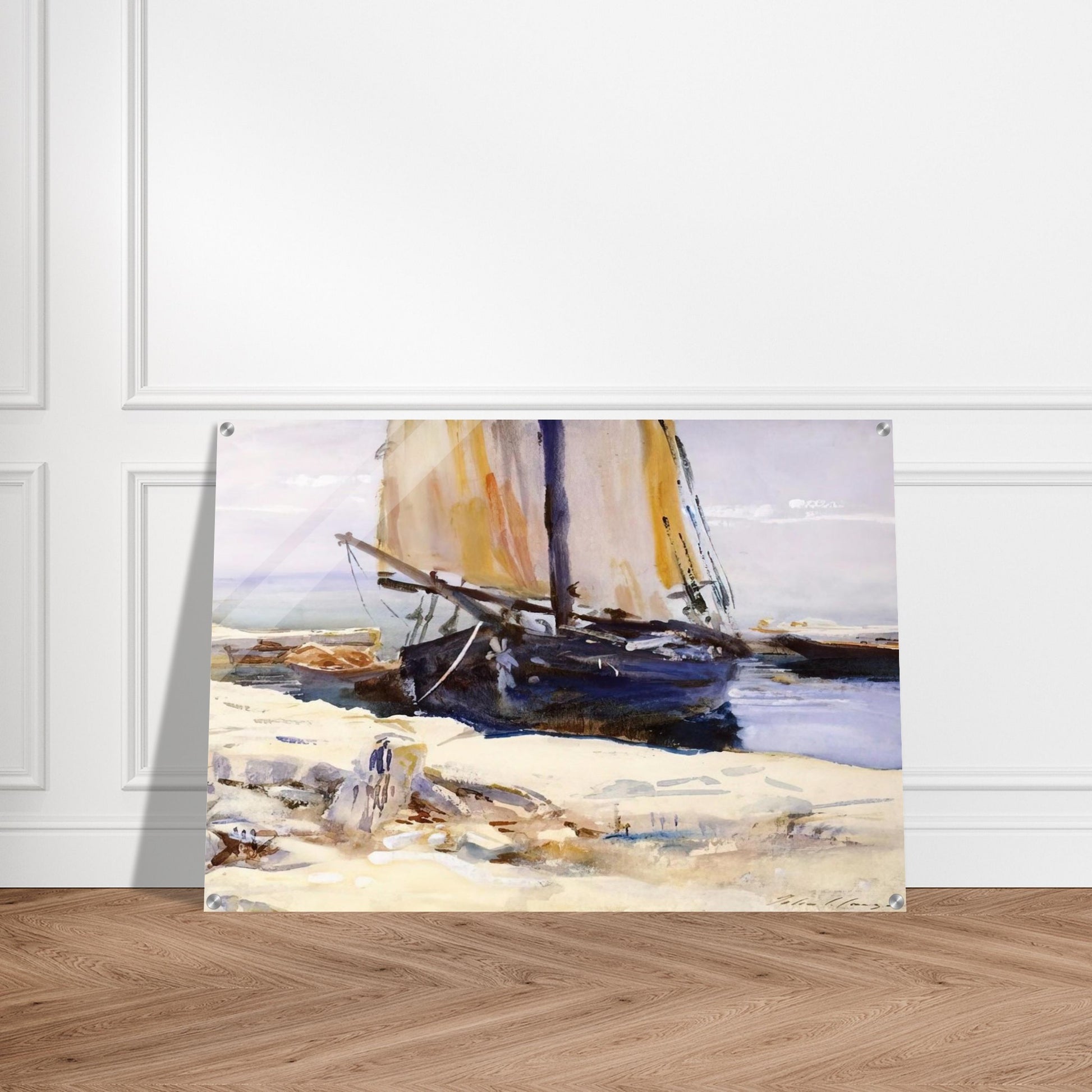 Above Lake Garda at San Vigilio - John Singer Sargent Acrylic Print - 70x100 cm / 28x40″ inches