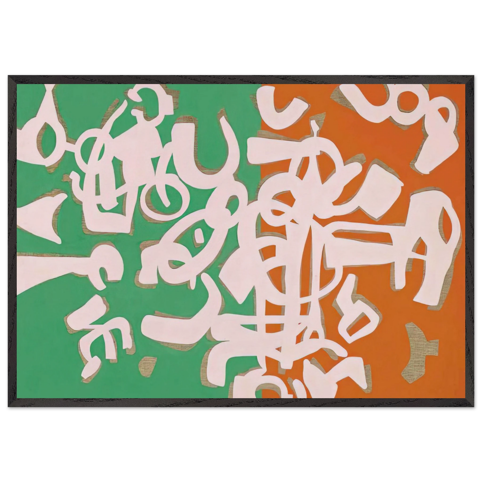 Apparenti tinte - 1990 - Carla Accardi Framed Art Print – Black Wooden Frame - Default Title - -Framed Art Print