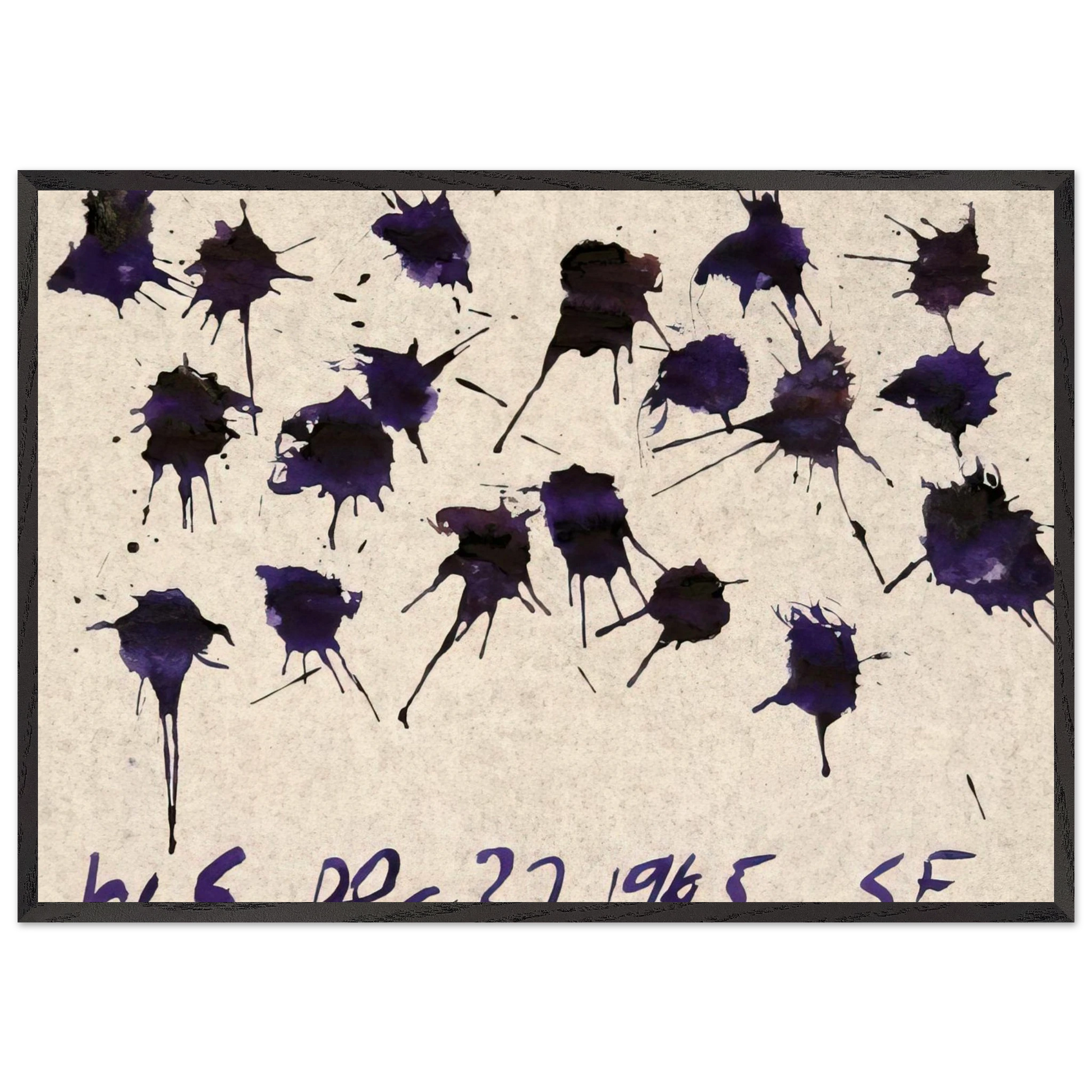 WS Dec 27 1965 SF - 1965 - William Saroyan Framed Art Print – Black Wooden Frame - Default Title - -Framed Art Print