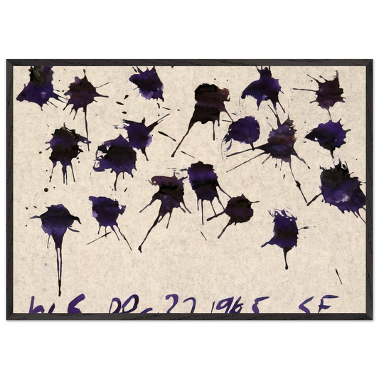 WS Dec 27 1965 SF - 1965 - William Saroyan Framed Art Print – Black Wooden Frame - Default Title - -Framed Art Print