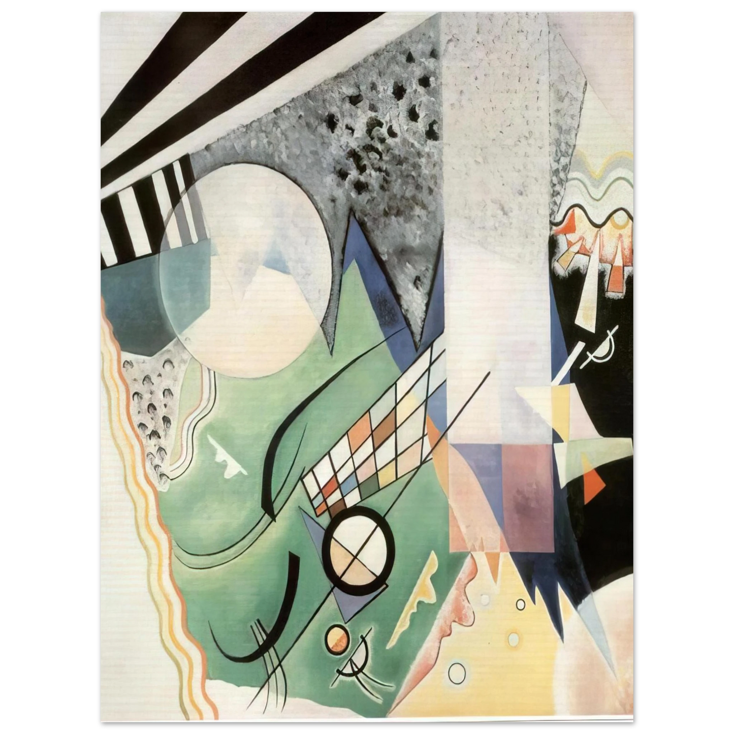 Wassily Kandinsky - GREEN COMPOSITION 1923 Fine Art Poster - Default Title
