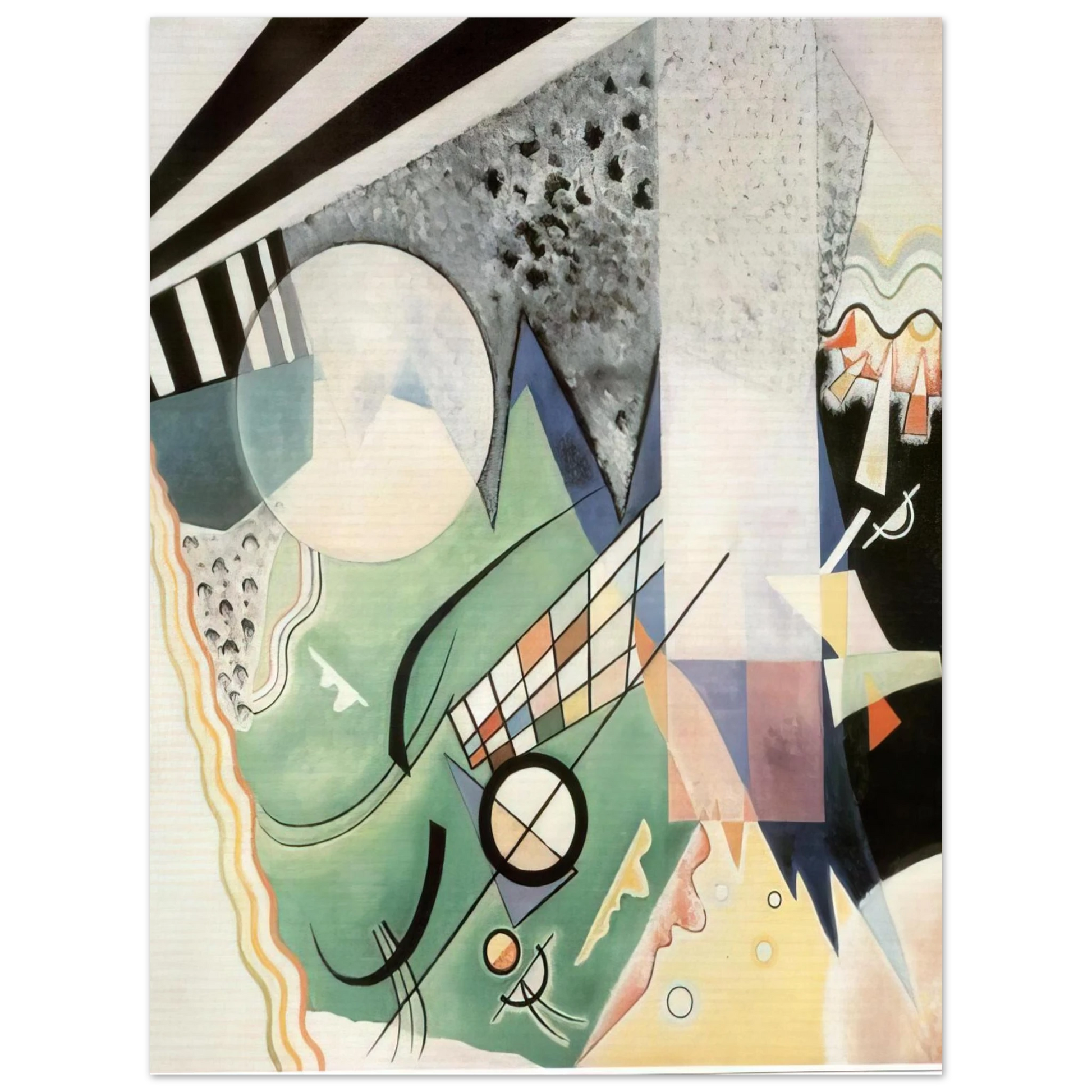 Wassily Kandinsky - GREEN COMPOSITION 1923 Fine Art Poster - Default Title