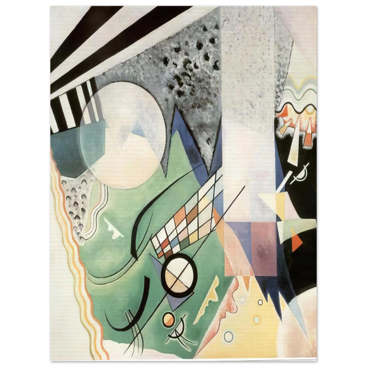 Wassily Kandinsky - GREEN COMPOSITION 1923 Fine Art Poster - Default Title