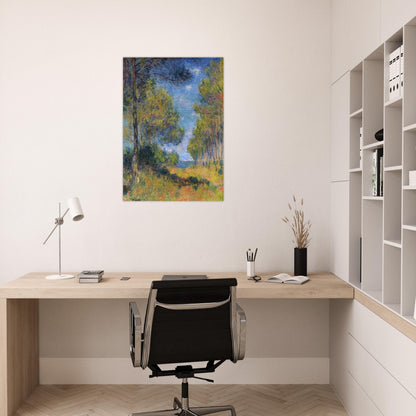 Path at Varengeville - claude monet Brushed Aluminum Print - 70x100 cm / 28x40 inches | claude monet Aluminum Print | claude monet Prints