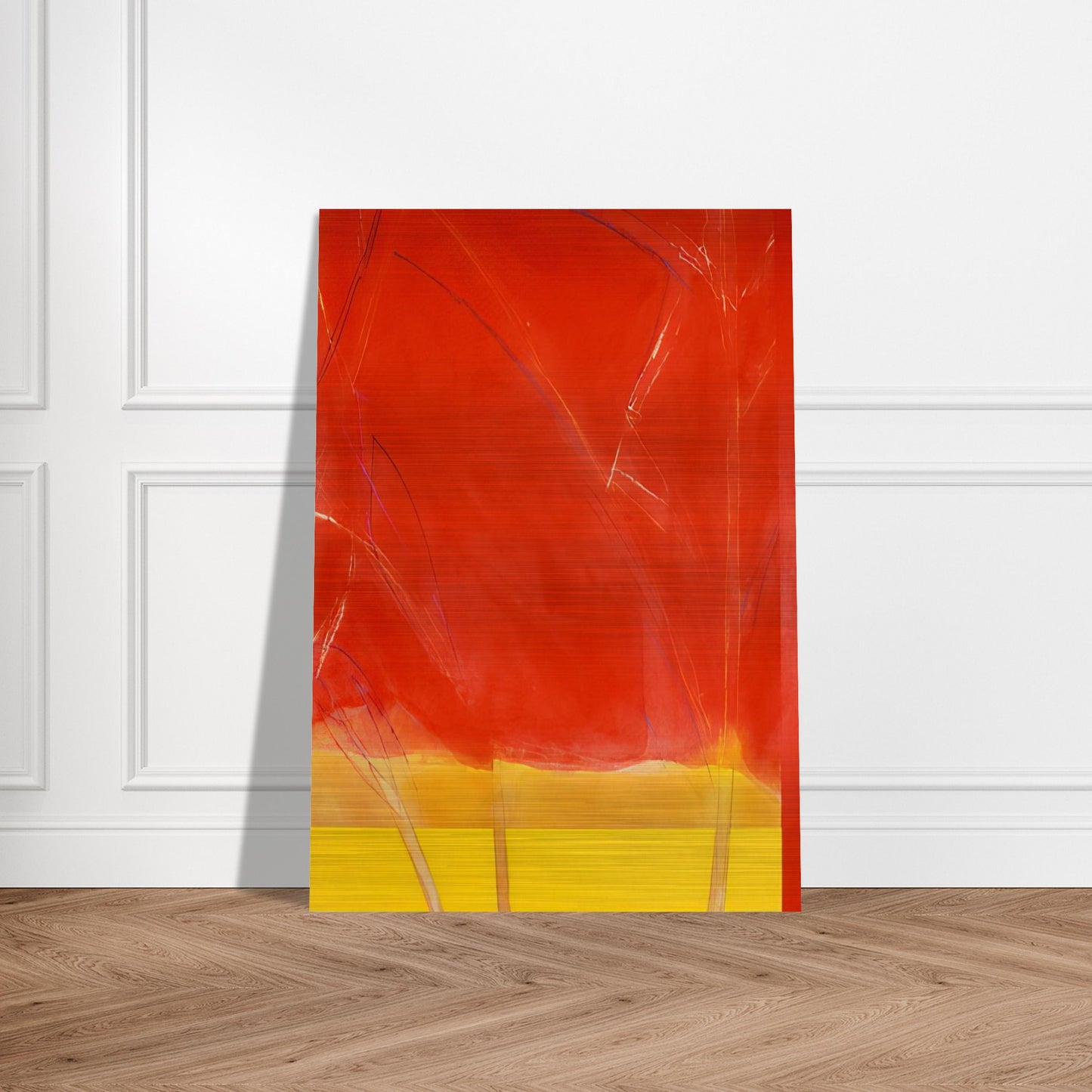 Vivid Spring - 1988 - Ronnie Landfield Brushed Aluminum Print - 70x100 cm / 28x40 inches | Ronnie Landfield Aluminum Print | Ronnie Landfield Prints