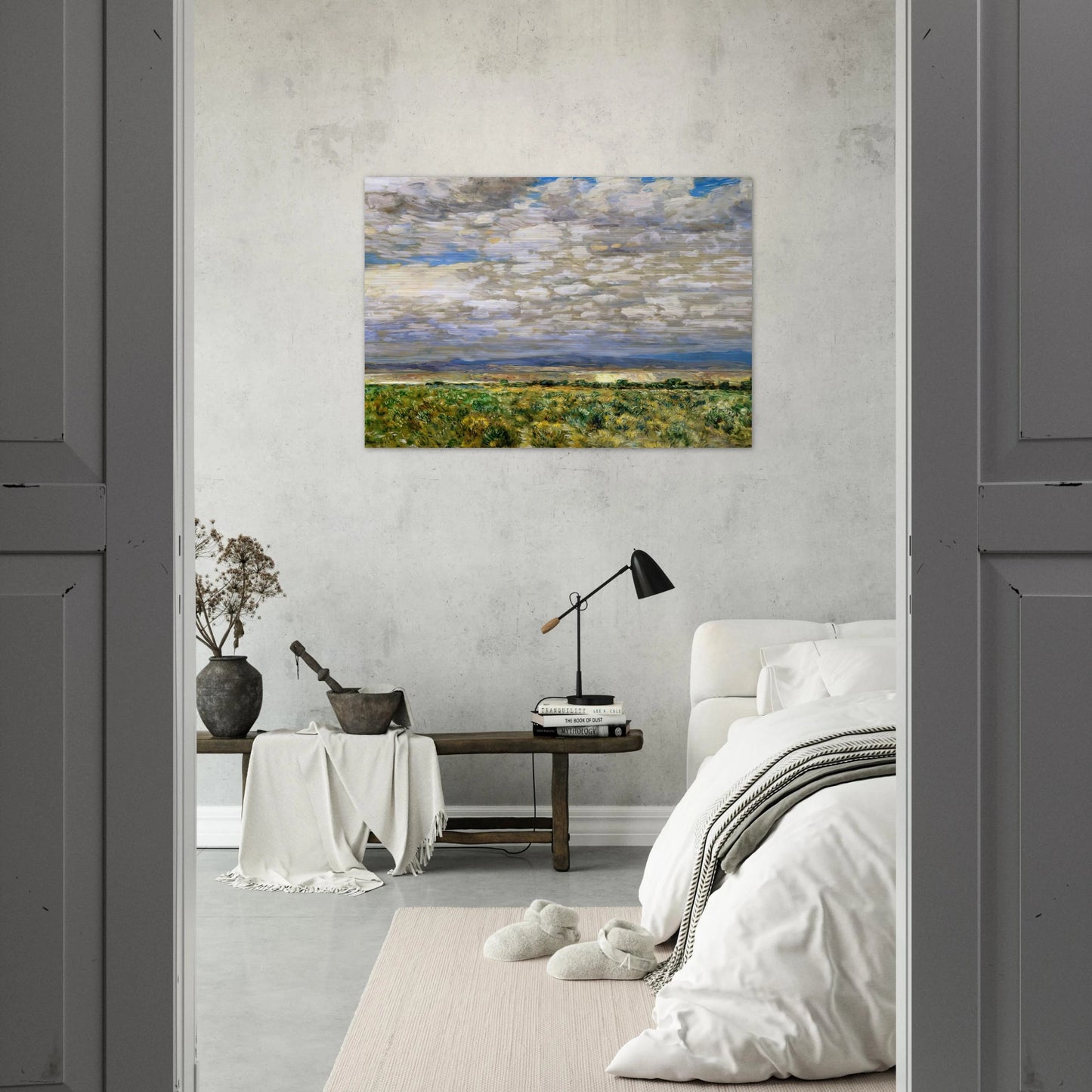 On the Snake River, Oregon - Childe Hassam Brushed Aluminum Print - 70x100 cm / 28x40 inches | Childe Hassam Aluminum Print | Childe Hassam Prints