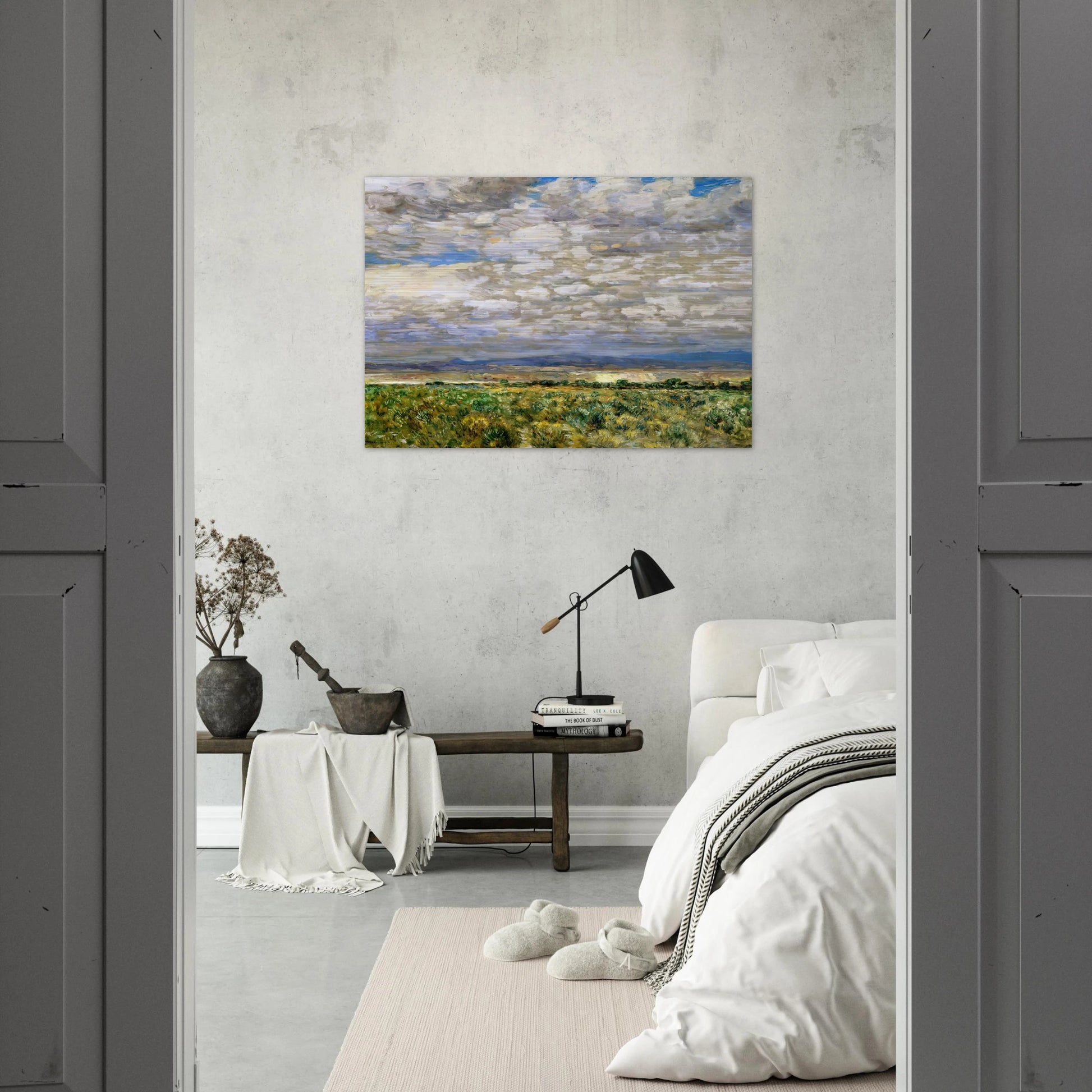 On the Snake River, Oregon - Childe Hassam Brushed Aluminum Print - 70x100 cm / 28x40 inches | Childe Hassam Aluminum Print | Childe Hassam Prints