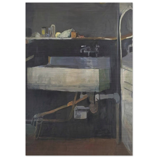 Corner of Studio – Sink - Richard Diebenkorn Brushed Aluminum Print - 70x100 cm / 28x40 inches | Richard Diebenkorn Aluminum Print | Richard Diebenkorn Prints