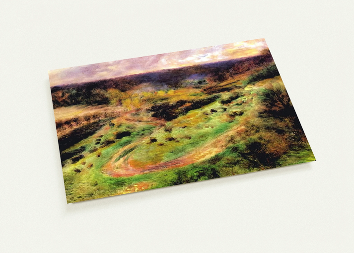 Landscape at Wargemont By Pierre-Auguste Renoir Pack of 10 Post Cards | Pierre-Auguste Renoir Post Cards | A6 (10.5 x 14.8 cm) - 4.1 x 5.8 inches