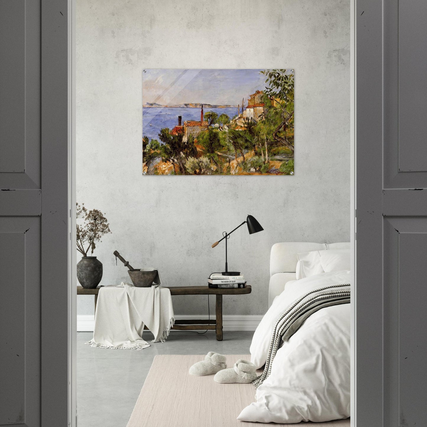 Landscape. Study after Nature - Paul Cézanne Acrylic Print - 70x100 cm / 28x40″ inches