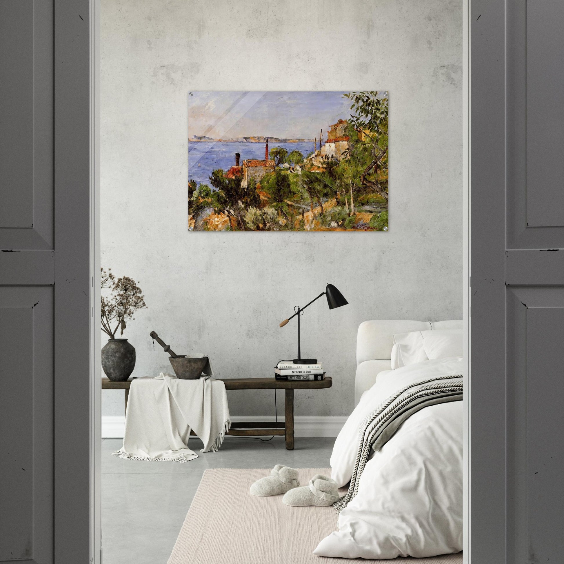 Landscape. Study after Nature - Paul Cézanne Acrylic Print - 70x100 cm / 28x40″ inches