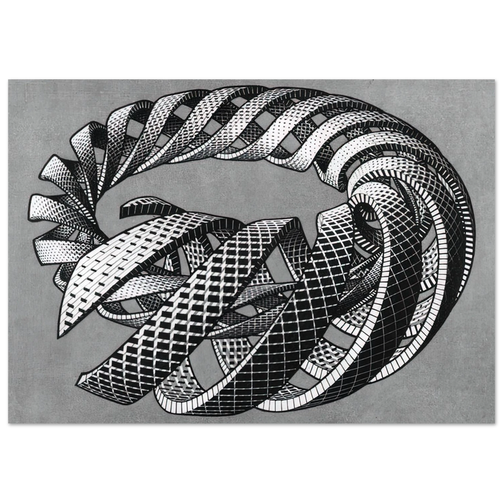 MC Escher - SPIRALS Wall Art - 60x80 cm / 24x32 inches - Fine Art Poster-canvas - -