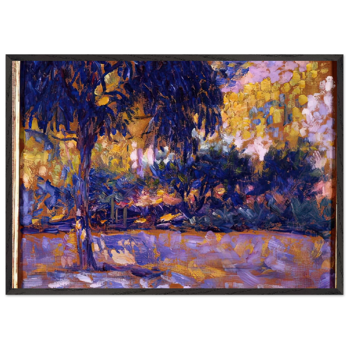 LANDSCAPE WITH EUCALYPTUS TREES AND RIVER TREES IN FRONT OF A RIVER 1908 - Henri Matisse 70x100 cm / 28x40 inches Framed Art Print – Black Wooden Frame