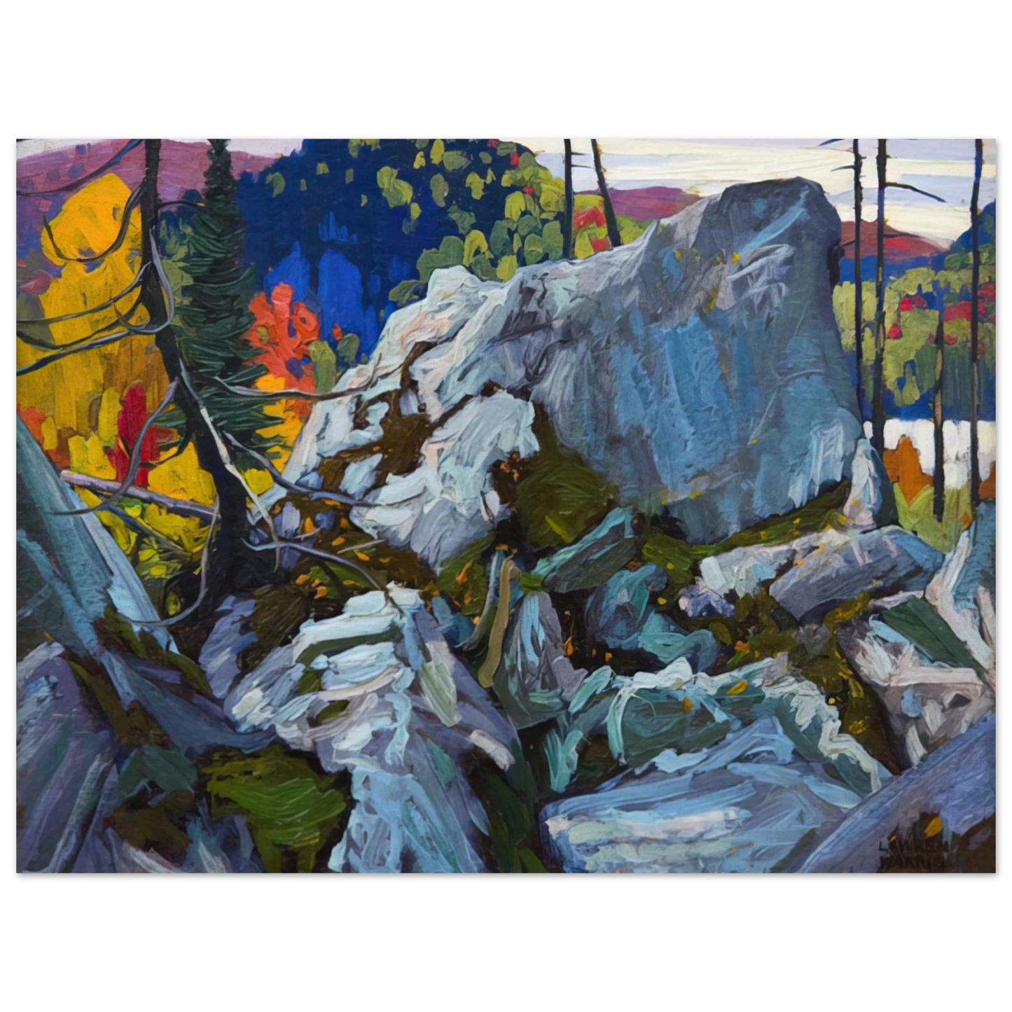 Lawren Harris - Autumn Batchewana - 1918 Fine Art Poster - Default Title