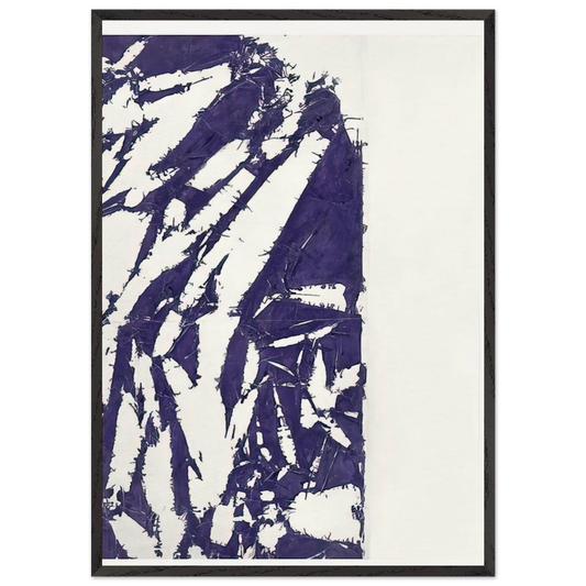 Laissee - 1995 - Simon Hantai Framed Art Print – Black Wooden Frame - Default Title - -Framed Art Print