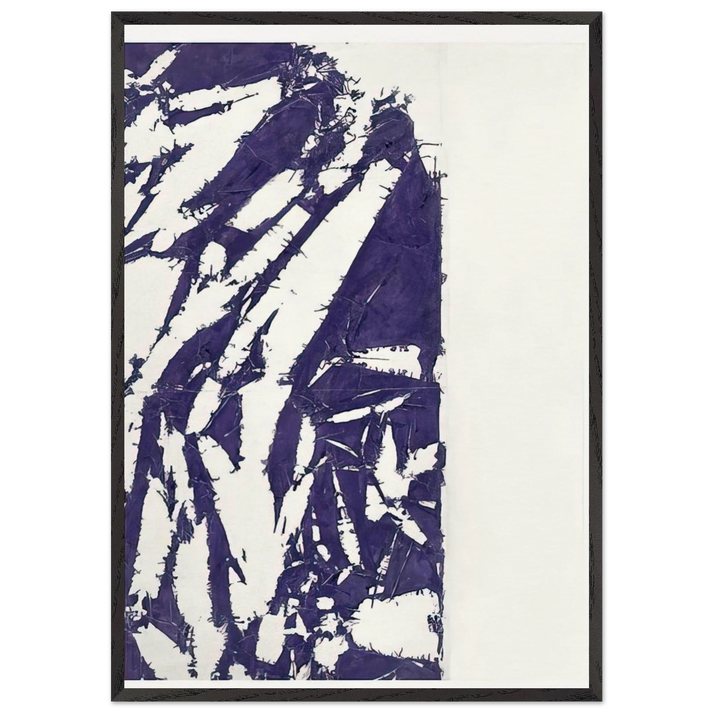Laissee - 1995 - Simon Hantai 70x100 cm / 28x40 inches Framed Art Print – Black Wooden Frame