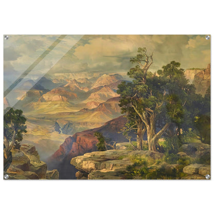 Grand Canyon from Hermit Rim Road - Thomas Moran Acrylic Print - 70x100 cm / 28x40″ inches