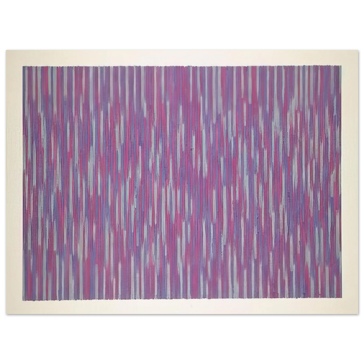 Gene Davis - Red Picnic - 1984  75x100 cm / 30x40inches Fine Art Poster