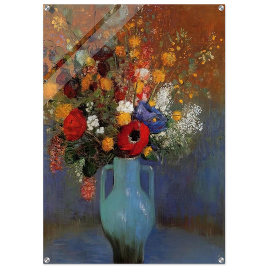 BOUQUET OF WILD FLOWERS 1 - Odilon Redon Acrylic Print - 70x100 cm / 28x40″ inches | Odilon Redon Wall Art | Odilon Redon Prints
