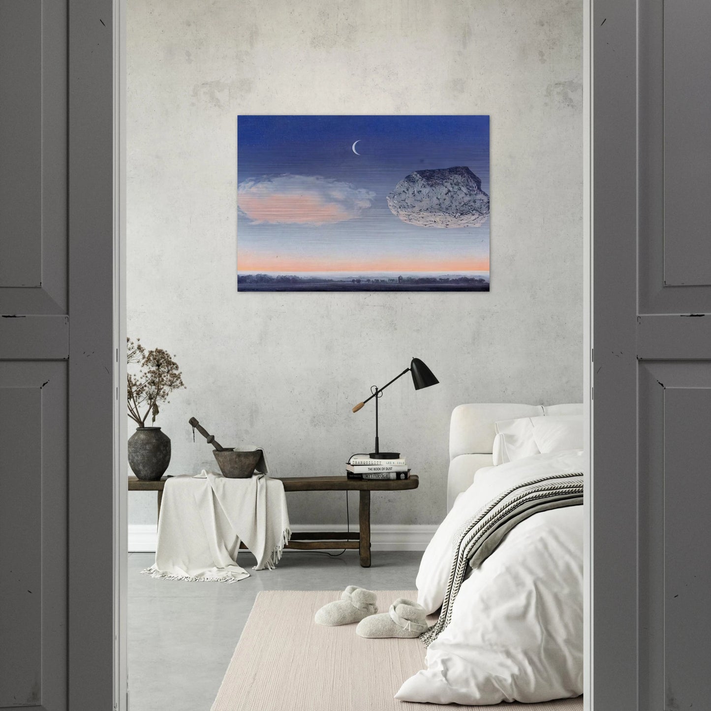 THE BATTLE OF THE ARGONNE 1959 - Rene Magritte Brushed Aluminum Print - 70x100 cm / 28x40 inches | Rene Magritte Aluminum Print | Rene Magritte Prints