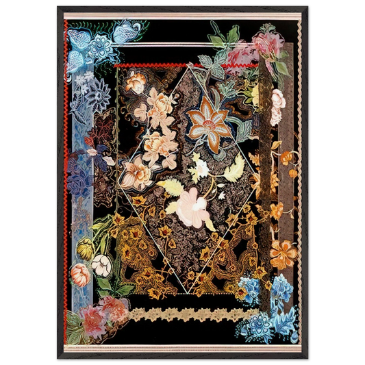 Gates of Paradise - 1980 - Miriam Schapiro Framed Art Print – Black Wooden Frame - Default Title - -Framed Art Print