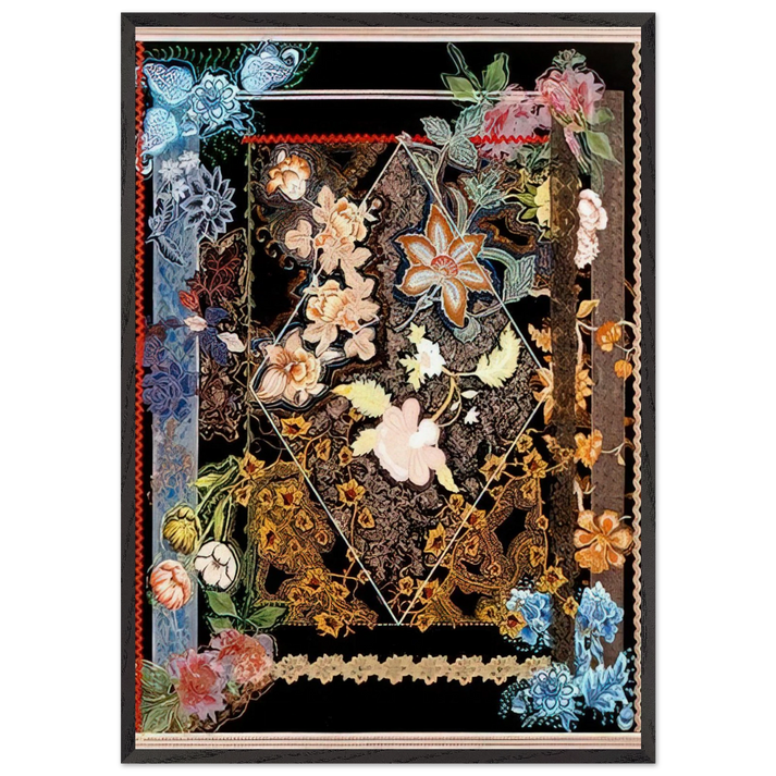 Gates of Paradise - 1980 - Miriam Schapiro 70x100 cm / 28x40 inches Framed Art Print – Black Wooden Frame