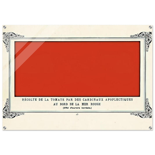 Apoplectic Cardinals Harvesting Tomatoes on the Shore of the Red Sea Study of the Aurora Borealis - Alphonse Allais Acrylic Print - 70x100 cm / 28x40″ inches | Alphonse Allais Wall Art | Alphonse Allais Prints