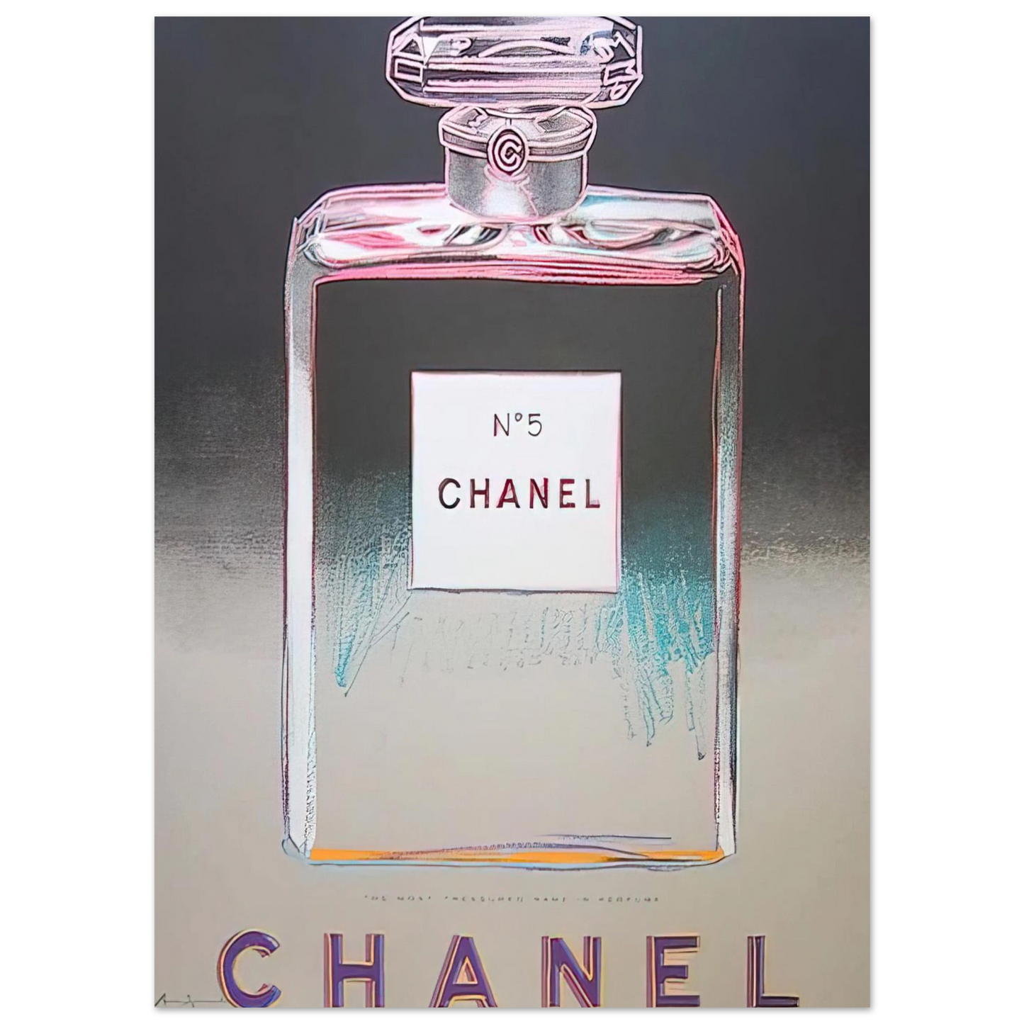 Andy Warhol - Chanel No. 5 Fine Art Poster - 40x60 cm / 16x24 inches