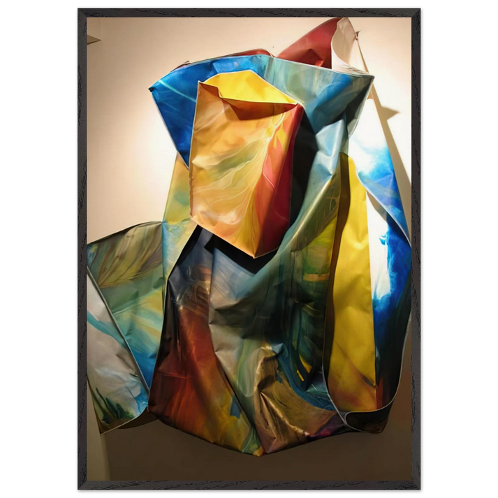 Sac 1 - Sam Gilliam 70x100 cm / 28x40 inches Framed Art Print – Black Wooden Frame