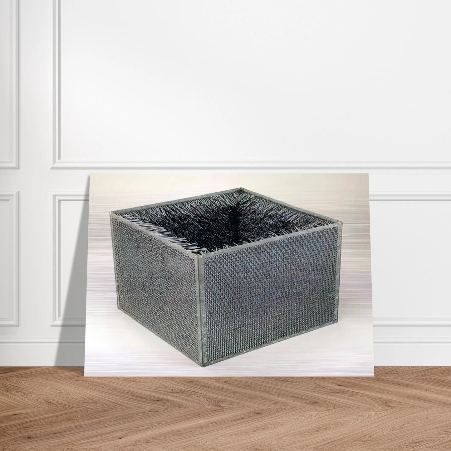 ACCESSION II 1968 - Eva Hesse Brushed Aluminum Print - 70x100 cm / 28x40 inches | Eva Hesse Aluminum Print | Eva Hesse Prints