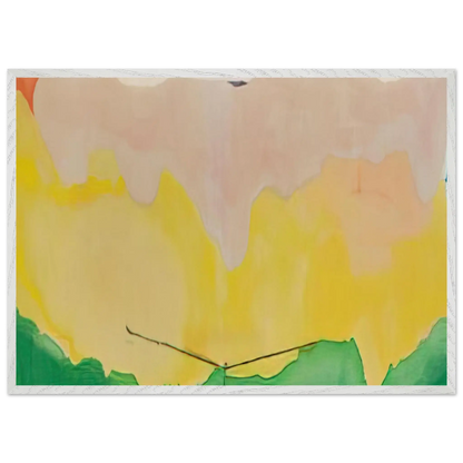 Helen Frankenthaler - Boulevard - 1973 Wall art - 70x100 cm / 28x40 Inches - Premium Wooden Framed Poster With Fine Art Paper - White frame