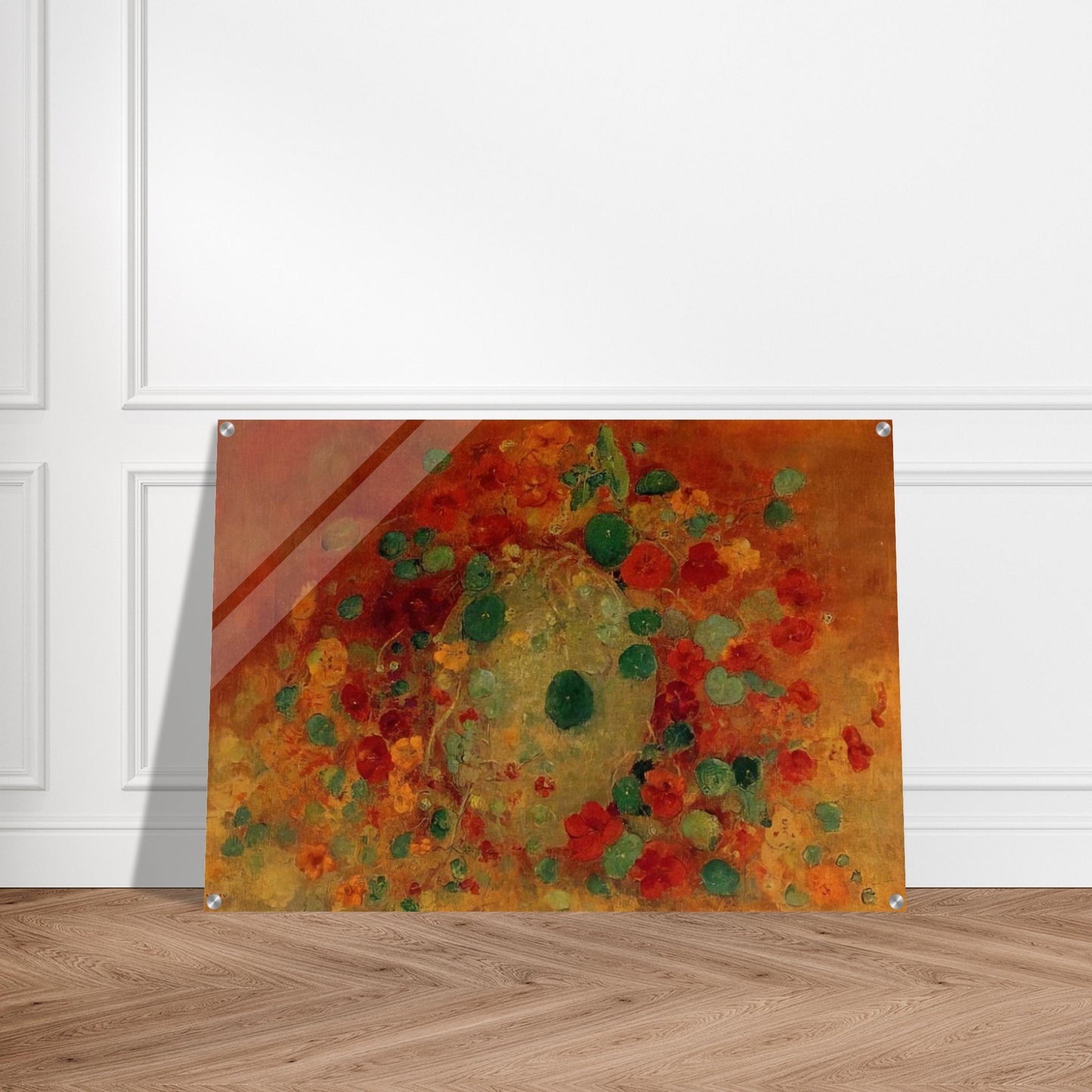 NASTURTIUMS - Odilon Redon Acrylic Print - 70x100 cm / 28x40″ inches | Odilon Redon Wall Art | Odilon Redon Prints