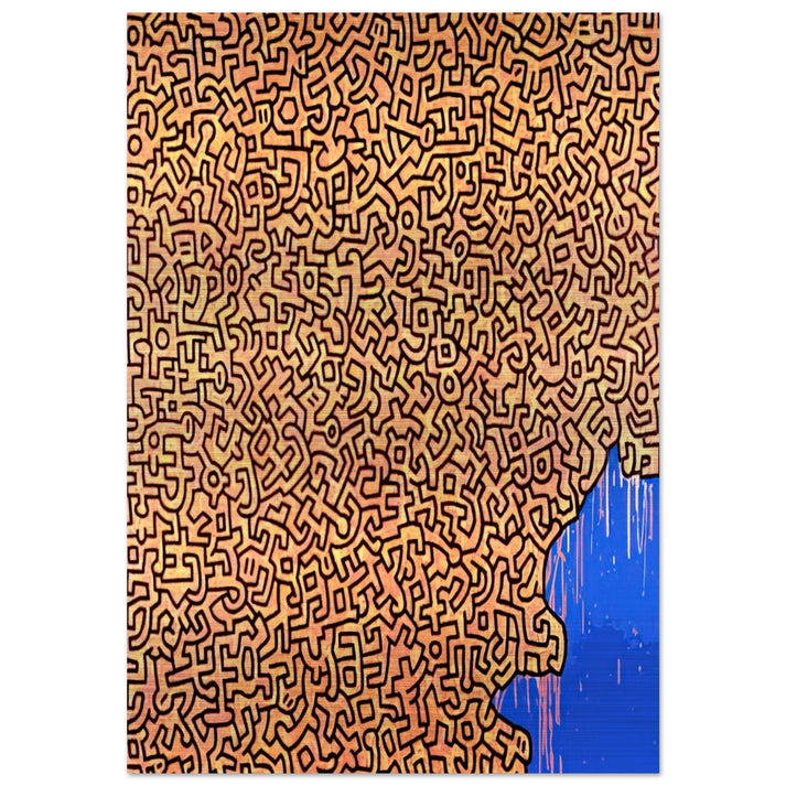 BRAZIL 1989 - Keith Haring Brushed Aluminum Print - 70x100 cm / 28x40 inches | Keith Haring Aluminum Print | Keith Haring Prints