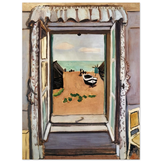 Henri Matisse - OPEN WINDOW ETRETAT 1920 Fine Art Poster - Default Title