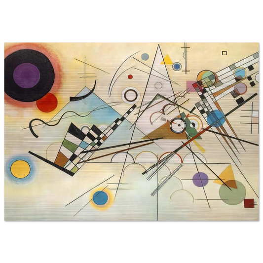 COMPOSITION VIII 1923 - Wassily Kandinsky Brushed Aluminum Print - 70x100 cm / 28x40 inches | Wassily Kandinsky Aluminum Print | Wassily Kandinsky Prints