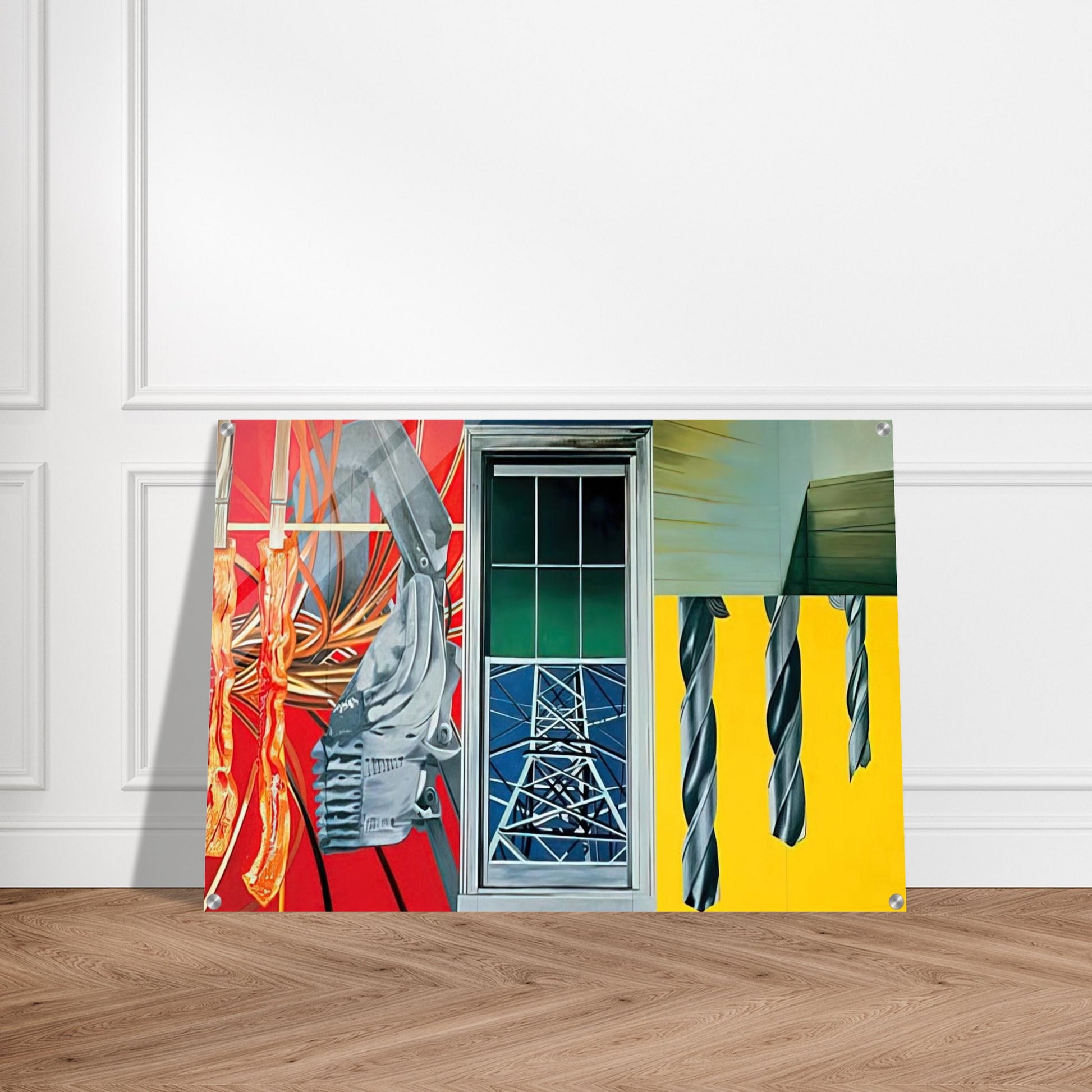 Industrial Cottage - James Rosenquist Acrylic Print - 70x100 cm / 28x40″ inches | James Rosenquist Wall Art | James Rosenquist Prints