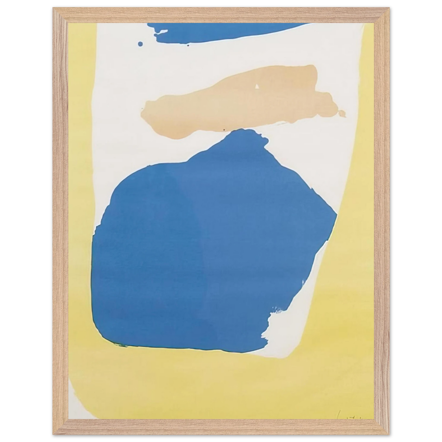 Helen Frankenthaler - Frankenthaler Preview - 1965 Wall art - 13x18 cm / 5x7 Inches - Premium Wooden Framed Poster With Fine Art Paper - Wood frame